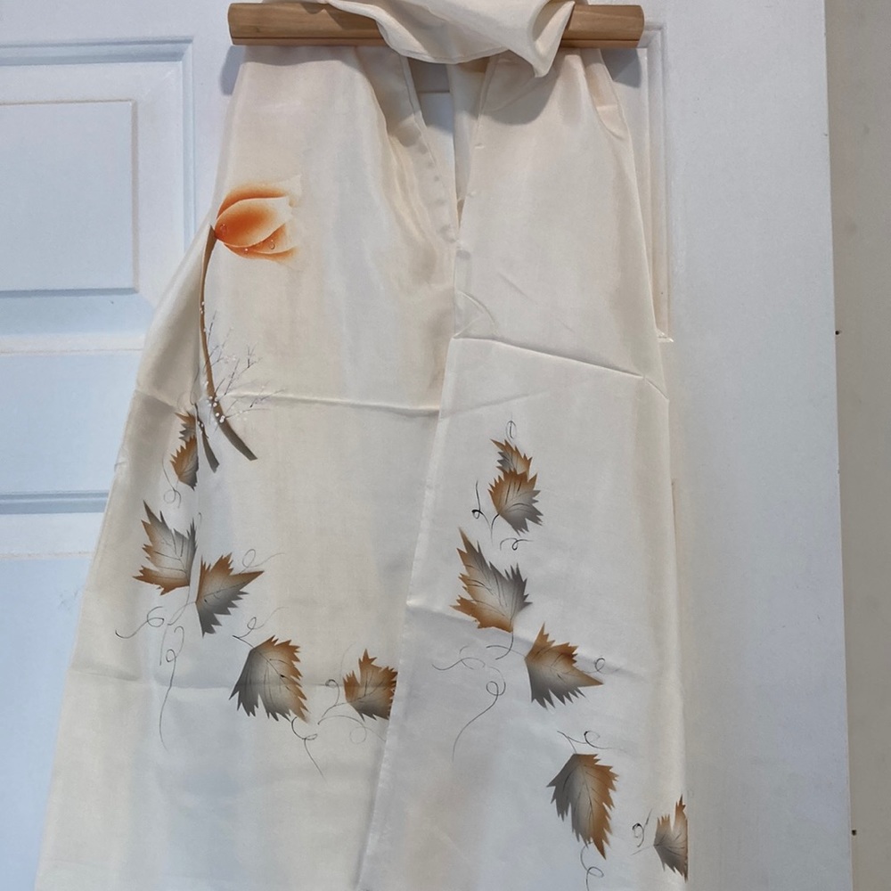 Hand painted silk scarf. No tags. Never used